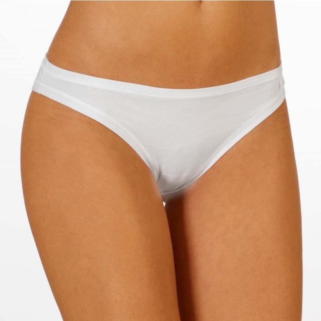 SLIP VITA BASSA DONNA in Cotone Modal Elasticizzato Rasato - Bianco o Nero (Taglie 3–5)