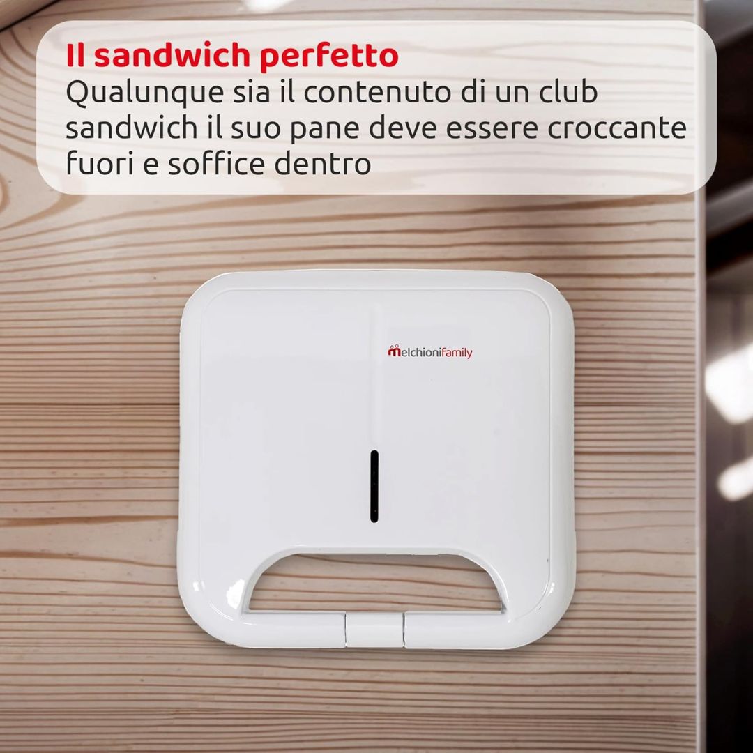 MELCHIONIFAMILY Tostina New – Tostiera Elettrica 750W