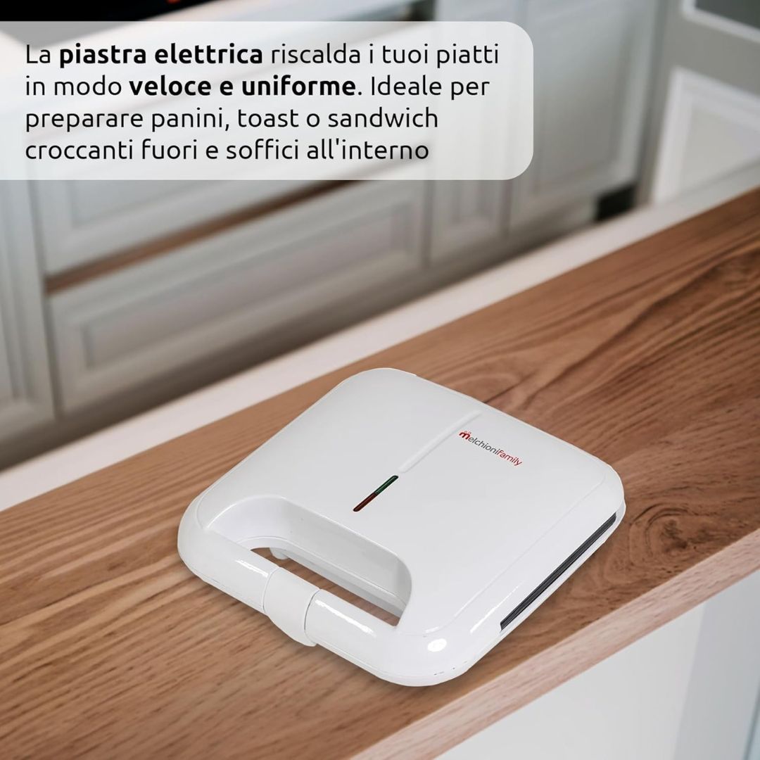 MELCHIONIFAMILY Tostina New – Tostiera Elettrica 750W