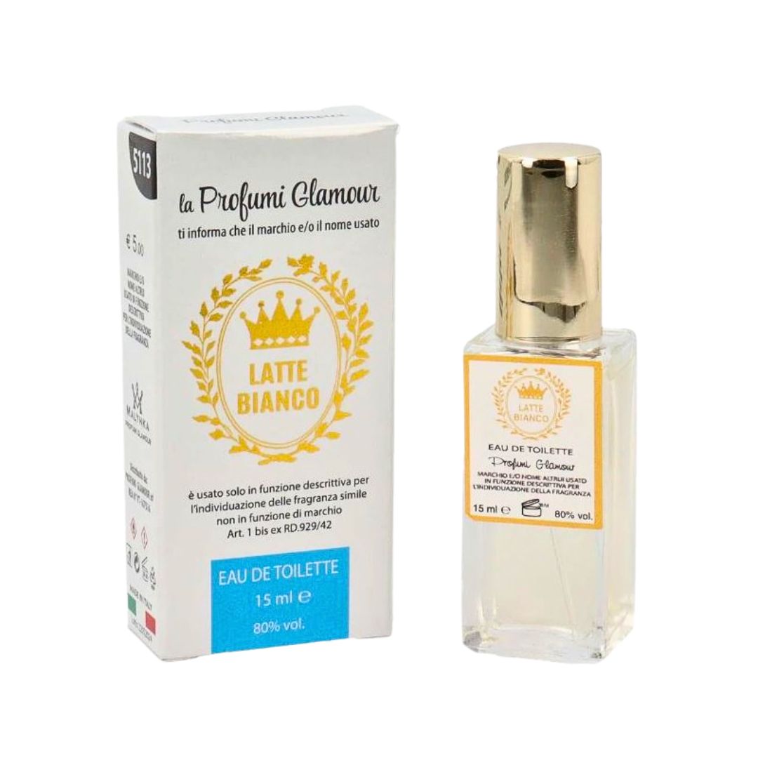 LATTE BIANCO MALAYKA - la Profumi Glamour | Eau de Toilette Unisex 5113 15ml