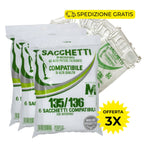 Folletto VK135/136 - 18 SACCHETTI COMPATIBILI IN MICROFIBRA 3X6pz