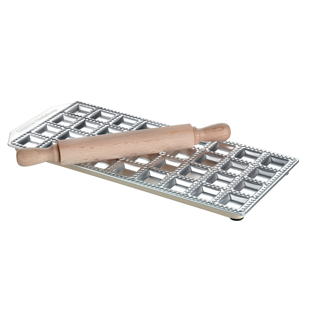 IMPERIA Raviolamp – Stampo 36 ravioli classici con mattarello 34×34mm